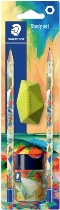 Set 2 creioane grafit cu ascutitoare si radiera - Multiverse