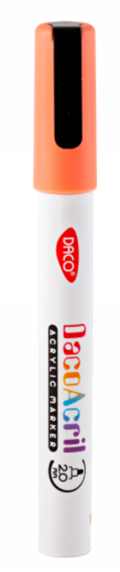 Marker acrilic - Portocaliu fluorescent