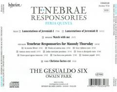 Tenebrae Responsories (Feria Quinta)