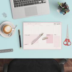 Planificator - Pukka Pad - Balerina Pink, saptamanal, 29.5x21cm