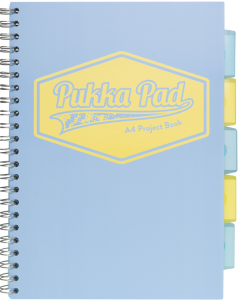 Caiet cu spirala si separatoare - Pukka Project Book - Pastel - A4, Matematica