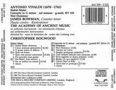 Stabat Mater - Nisi Dominus - Concerto In G Minor