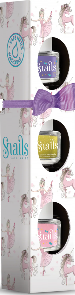 Set 3 flacoane lac de unghii pentru copii - Ballerine