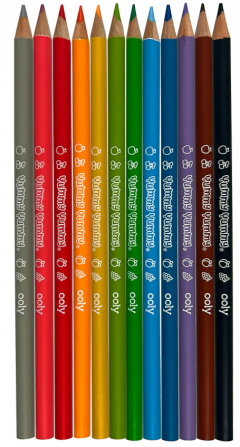 Set 12 creioane colorate parfumate - Yummy!