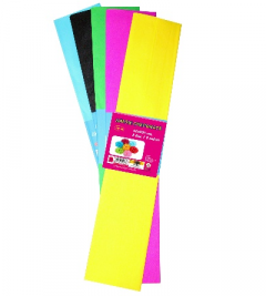 Set 5 culori hartie creponata 50 x 200 cm