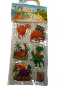 Stickere cu gel pentru copii - Dinozauri