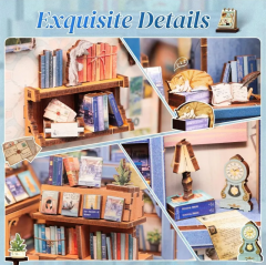 Puzzle 3D 186 piese - Cotor de carte - Literature Bookstore