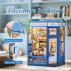 Puzzle 3D 186 piese - Cotor de carte - Literature Bookstore