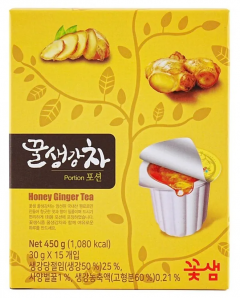 Pachet miere cu ghimbir - Honey Ginger Tea, 15 buc x 30g