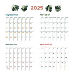 Calendar de perete - Ianuarie 2026 - Decembrie 2026 - Catffirmations
