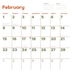 Calendar de perete - Ianuarie 2026 - Decembrie 2026 - Catffirmations