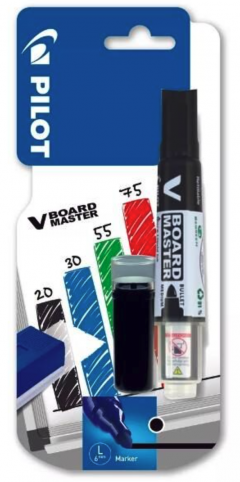 Set marker negru + rezerva