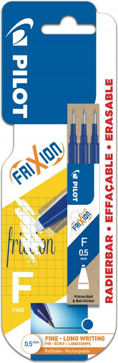 Set 3 rezerve roller Pilot (Albastru) - Frixion (0.5)