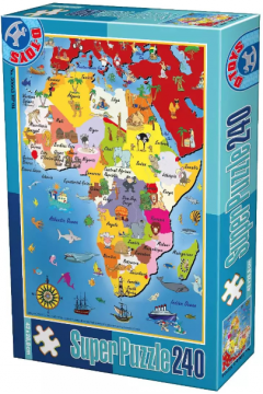 Puzzle 240 piese - Harta Africa