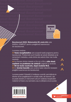 Bacalaureat 2026. Matematica (Mate-Info)