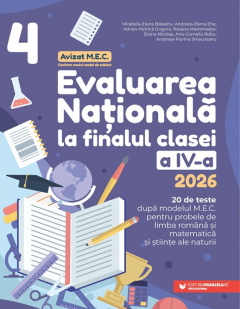 Limba romana. Matematica - Evaluarea Nationala 2026, Clasa a IV-a