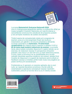 Evaluare Nationala 2026. Matematica - Clasa a VIII-a