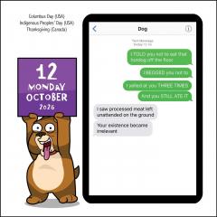 Calendar 2026 - Texts from Dog