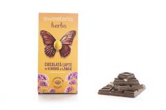 Ciocolata cu verbina si lamaie cu Agave (fara zahar) - Sweeteria herbs, 100g