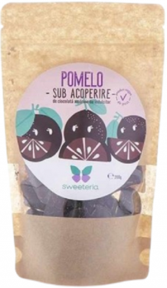 Pomelo invelit in ciocolata amaruie (fara zahar, vegan ) - Sweeteria, 200g 