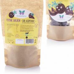 Pepene galben invelit in ciocolata amaruie (fara zahar, vegan ) - Sweeteria, 200g