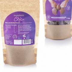 Boabe cafea invelite in ciocolata cu lapte cu colagen (fara zahar, vegan ) - Sweeteria Chic, 200 g 