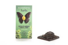 Ciocolata amaruie cu menta si lamaie cu Stevia - Sweeteria herbs, 100g