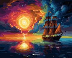 Set pictura pe numere - Corabie