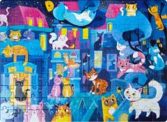 Puzzle Fosforescent - Pisici, 120 piese