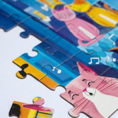 Puzzle Fosforescent - Pisici, 120 piese