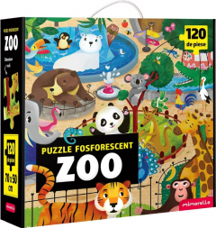 Puzzle Fosforescent - Zoo, 120 piese