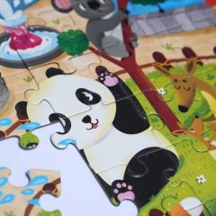 Puzzle Fosforescent - Zoo, 120 piese