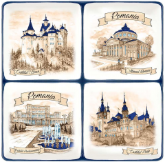Platou cu 4 separatoare - Monumente Romania