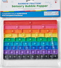 Joc educativ - Tablita senzoriala cu fractii - Rainbow Fraction