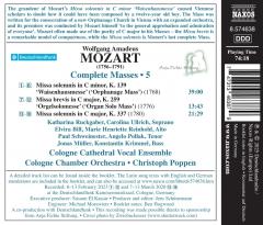 Mozart: Complete Masses, Vol. 4