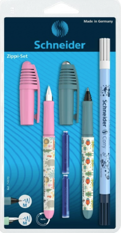 Set - Stilou + Roller Schneider Zippi + Pic Corry + 2 rezerve, Roz