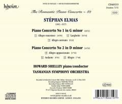 Elmas: Piano Concerto No. 1 In G Minor / Piano Concerto No. 2 In D Minor