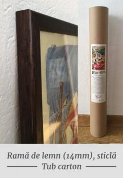 Poster inramat - Sighisoara - Turnul cu ceas