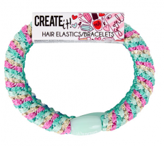 Set 3 elastice de par impletite - Turcoaz