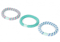 Set 3 elastice de par impletite - Turcoaz