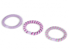 Set 3 elastice de par impletite - Mov