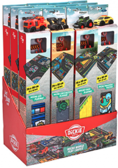 Set covoras antiderapant si masinuta 8 cm - mai multe modele si culori