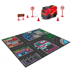 Set covoras antiderapant si masinuta 8 cm - mai multe modele si culori