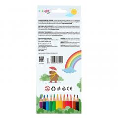 Set 12 creioane colorate Strigo Capybara, cu ascutitoare