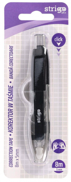 Banda corectoare cu mecanism - Negru