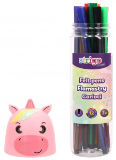 Set 12 carioci lavabile - Unicorn
