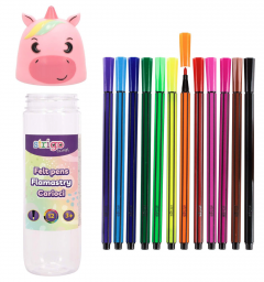 Set 12 carioci lavabile - Unicorn