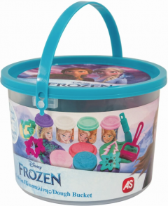 Galetusa cu 4 borcanase de plastilina si accesorii - Frozen