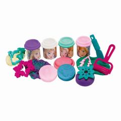 Galetusa cu 4 borcanase de plastilina si accesorii - Frozen