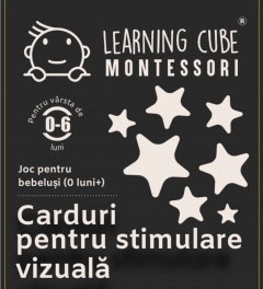 Set 48 carduri pentru stimularea vizuala - Alb-Negru